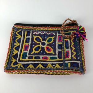 Handmade Boho hand sewn purse